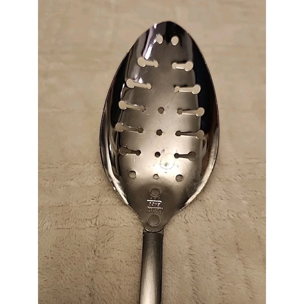 Ekco Slotted Spatula Spoon Stainless Tulip Design Vintage Kitchen‎ Utensil Lot 2